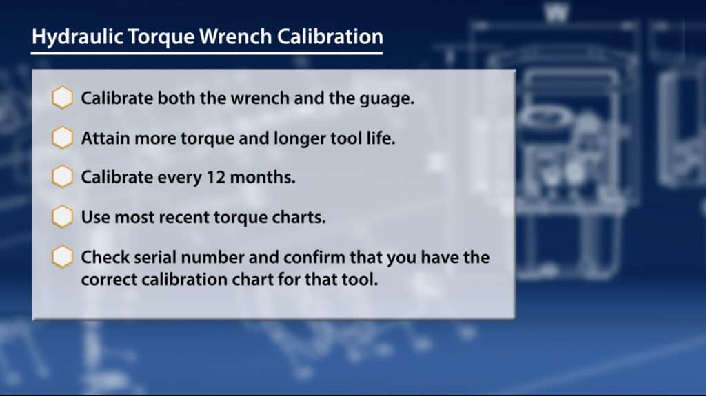 Hydraulic Torque Wrench Calibration Guidelines